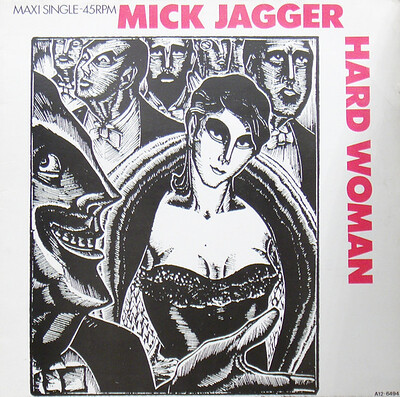 JAGGER, MICK - HARD WOMAN European 12" maxi, with Swedish promostamp! Mintish copy (12")