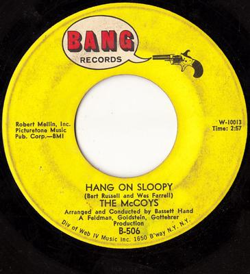 McCOYS, THE - HANG ON SLOOPY US original, No Ps 60'2 hit (7")