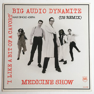 BIG AUDIO DYNAMITE - MEDICINE SHOW Dutch 12" maxi, Swedish promostamp! Mintish disc! (12")