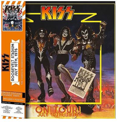 KISS - ROOSEVELT STADIUM Orange vinyl, with poster & OBI (2LP)