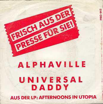 ALPHAVILLE - UNIVERSAL DADDY German promotional edition, ps (7")