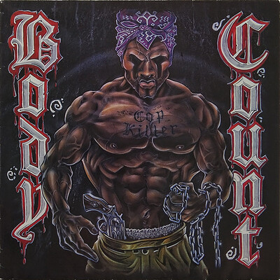 BODY COUNT - S/T (COP KILLER) Uncensored version, Coloured reissue with innersleeve (LP)