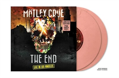 MÖTLEY CRÜE - THE END- Live in Los Angeles, Pink Snafu colored, USA import (2LP)