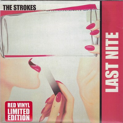 STROKES, THE - LAST NITE / When It Started 2001 original press, red vinyl (7")