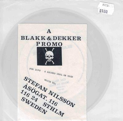 BLAKK  &  DEKKER - CAR WARS / Made In Hell (7")