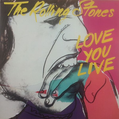 ROLLING STONES, THE - LOVE YOU LIVE Double album. Dutch 1987 re-issue pressing, with Swedish promostamp! Mintish discs! (2LP)