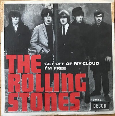 ROLLING STONES, THE - GET OFF OF MY CLOUD / I''m Free Rare Swedish press from 1965. (7")