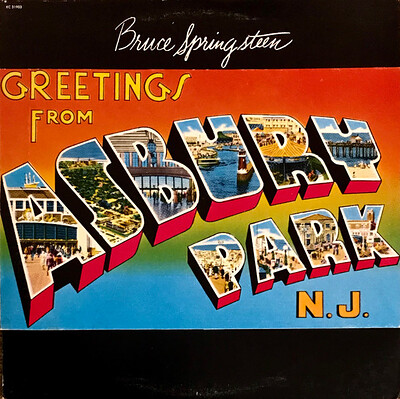 SPRINGSTEEN, BRUCE - GREETINGS FROM ASBURY PARK, N.J. (U.S.)original Export copy (LP)