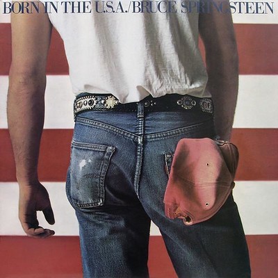 SPRINGSTEEN, BRUCE - BORN IN THE U.S.A. Dutch original pressing, sunburst label (LP)
