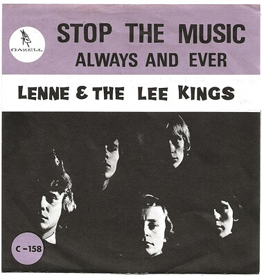 LENNE & THE LEE KINGS - STOP THE MUSIC / ALWAYS AND EVER Swedish 1965 7", rare pale lilac sleeve (7")