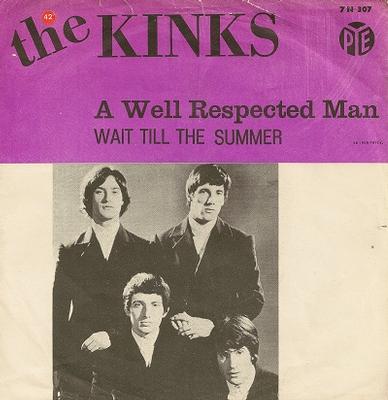 KINKS, THE - A WELL RESPECTED MAN / Wait Till The Summer Swedish pressing (7")