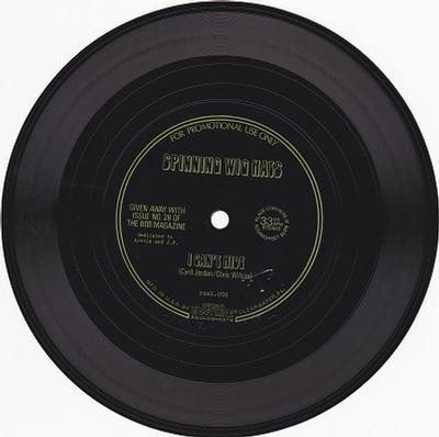 SPINNING WIG HATS - I CAN'T HIDE   Promotional giveaway flexi-disc (7")