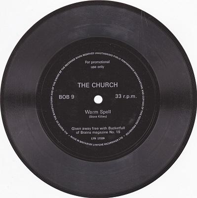 CHURCH, THE - WARM SPELL   Promotional giveaway flexi-disc (7")