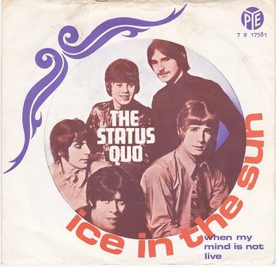 STATUS QUO - ICE IN THE SUN / When My Mind Is Not Live Dutch original (7")