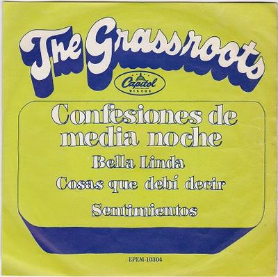 GRASS ROOTS, THE - CONFESIONES DE MEDIA NOCHE E.P. Mexican pressing (7")