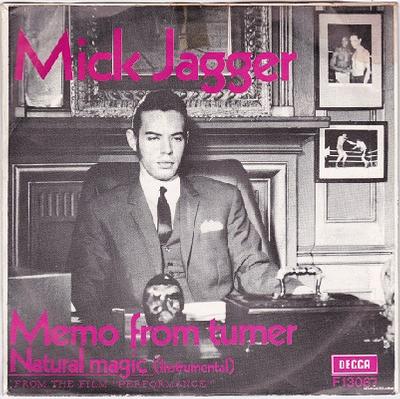 JAGGER, MICK - MEMO FROM TURNER / Natural Magic Swedish pressing (7")