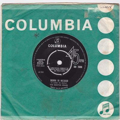 THE BOSTON CRABS - DOWN IN MEXICO / Who? UK pressing (7")