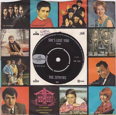 THE ZEPHYRS - SHE'S LOST YOU / There's Something About You Dutch pressing (7")