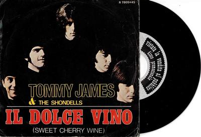 TOMMY JAMES & THE SHONDELLS - SWEET CHERRY WINE / Breakaway (7")