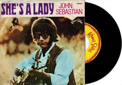 SEBASTIAN, JOHN - SHE''S A LADY / The Room Nobody Lives In german pressing (7")
