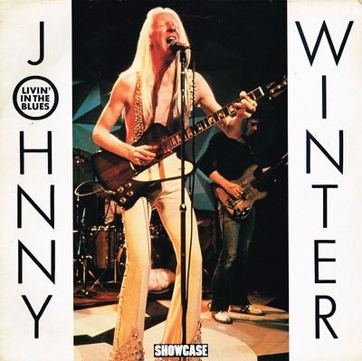 WINTER, JOHNNY - LIVIN'' IN THE BLUES UK 1985 compilation (LP)