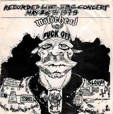 MOTÖRHEAD - FUCK OFF UK 1979 rare live recording, warped disc (7")