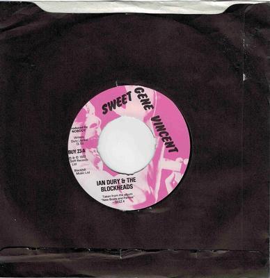 IAN DURY & THE BLOCKHEADS - SWEET GENE VINCENT / You''re More Than Fair (7")