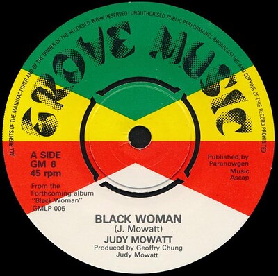 MOWATT, JUDY - BLACK WOMAN / Black Woman UK single from 1978. (7")