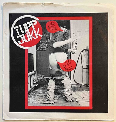 TUPPJUKK - JAG VILL MÅ BRA / Kåt Katt I Mars Extremely rare Swedish punk single from 1981, including the insert. (7")