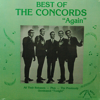 CONCORDS, THE - AGAIN US compilation from 1991, early 60's doo wop from Brooklyn, NY. (LP)