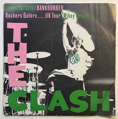 CLASH, THE - TRAIN IN VAIN / Bankrobber / Rockers Galore... UK Tour Very rare Spanish press from 1979. (7")