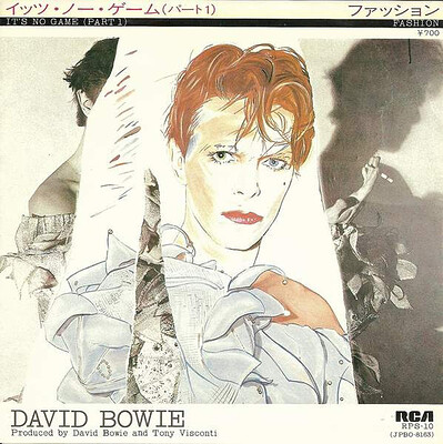 BOWIE, DAVID - IT'S NO GAME (PART 1) / Fashion Rare Japanese press from 1980, Mintish. (7")