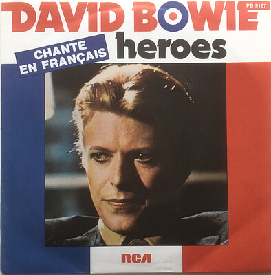 BOWIE, DAVID - HEROES / V2 Schneider Franch single from 1977, sung in French. (7")