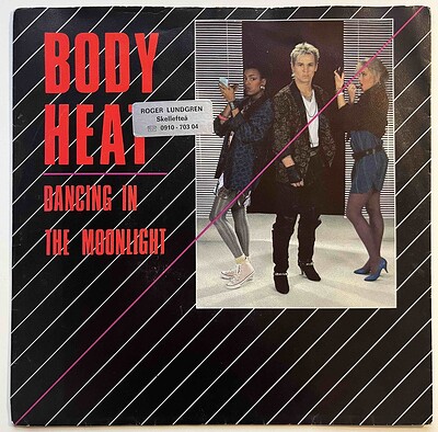 BODY HEAT - DANCING IN THE MOONLIGHT / (Vocoder Version) Swedish synthpop single from 1986. (7")