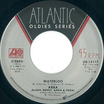 ABBA - WATERLOO / Honey Honey US, Atlantic Oldies Series (7")