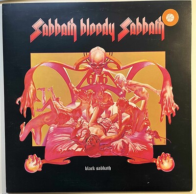 BLACK SABBATH - SABBATH BLOODY SABBATH Second or third Scandinavian press from 1973. (LP)