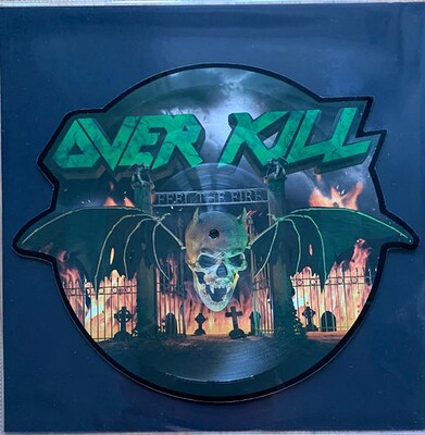 OVERKILL - FEEL THE FIRE Lim. Ed. 999 Copies, Shaped Picture Disc (12")