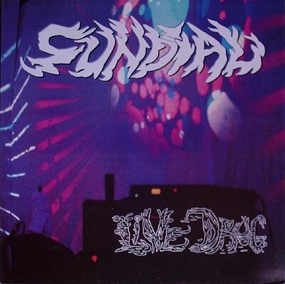 SUNDIAL - LIVE DRUG uk original pressing on red glitter vinyl (LP)