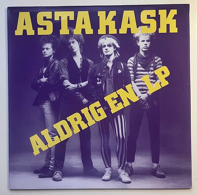 ASTA KASK - ALDRIG EN LP Green label original from 1986. (LP)