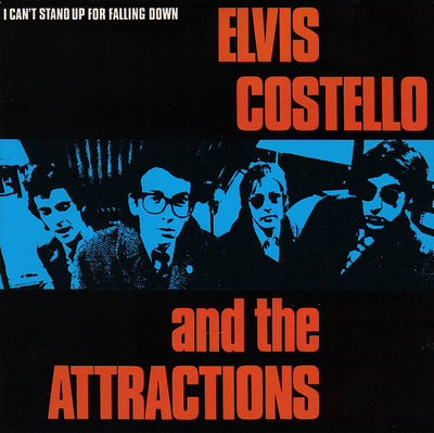 COSTELLO, ELVIS AND THE ATTRACTIONS - I CAN'T STAND UP FOR FALLING DOWN / Girls Talk UK pressing (7")