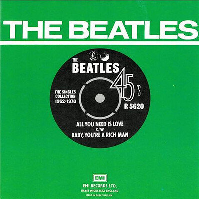 BEATLES, THE - ALL YOU NEED IS LOVE / Baby, You're A Rich Man uk reissue (7")