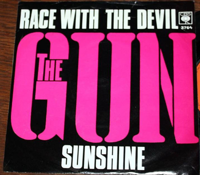 THE GUN - RACE WITH THE DEVIL / Sunshine Norwegian Purple logo sleeve pressing (7")