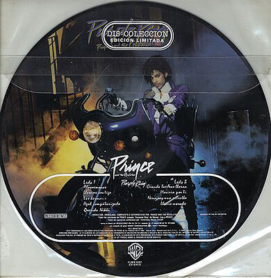 PRINCE - PURPLE RAIN 1984 Mexican Picture Disc. Complete with screen printed sleeve (LP)
