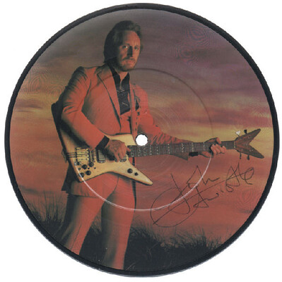 ENTWISTLE, JOHN - TOO LATE THE HERO / I''m coming back rare original picture disc, Signed!! (7")
