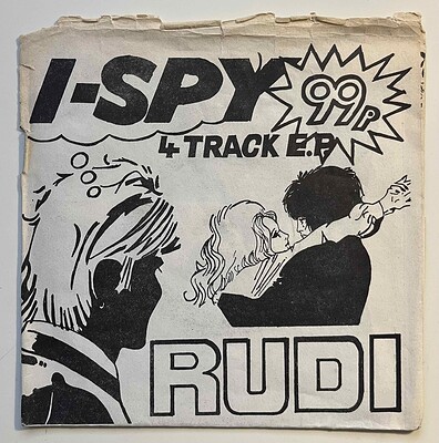 RUDI - I-SPY EP UK powerpop from 1979, white sleeve version. (7")